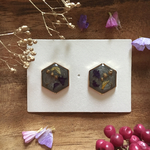 送料無料！flower×gold frame〈gray〉