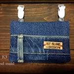 移動ポーチ   デニム⑲  移動ポケット