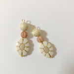 ヴィンテージフラワーピアス イヤリング
