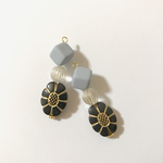 ヴィンテージフラワーピアス イヤリング
