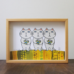 A4ポスター　ねこ缶3兄弟
