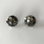 モザイクシェルピアス 18ミリブラウン