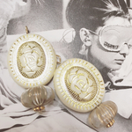 white rose🌹 earring/pierce