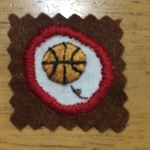 手刺繍ほのぼのアップリケ 〜あいらぶバスケ部