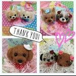kuusora様専用わんこ羊毛フェルトストラップ
