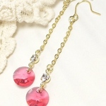 T.CYスワロフスキー6428＃のピアス☆インディアンPK