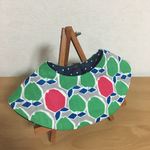 【送料込】!OUTLET!北欧柄(青りんご) ○まんまるスタイ○