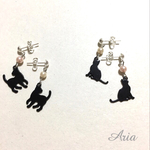 黒猫ちゃんピアス