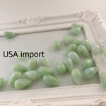 USAインポート☆メロンミルクドロップアクリルビーズ4個