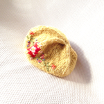 花刺繍ベレー