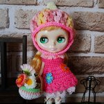 よしえ屋109[春のピクシーワンピ4点セット]ブライス アウトフィット Blythe