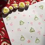 ひなまつりのシャッフルはんこ