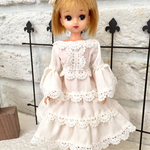 アイボリー姫袖ドレス シンプルセット