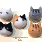 キラ目ねこチャーム 名入れ可【受注制作】