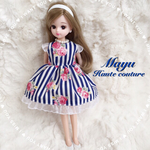 ストライプワンピース♡リカちゃん