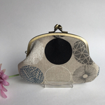 モダンサークル(生成り)  ＊親子がま口財布＊