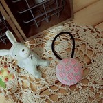 こぎん刺し ヘアゴム『りんご』