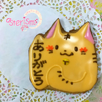 ひとことクッキー＊ねこ
