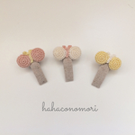 【レース糸】使い方いろいろ♡ミニちょうちょのヘアクリップ  春色3色