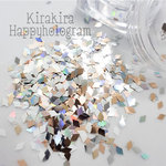 HG-081★キラキラなひし型ホログラム★シャンパン★ハピホロ