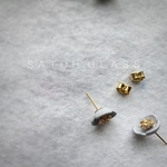 ---flower---   pierce  グレー