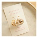 ほっこり＊木の実のちょうちょブローチ*♪ドライフラワーのナチュラルお花アクセサリー