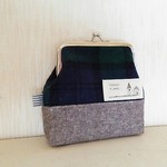 ナチュラル リネンのがま口👛