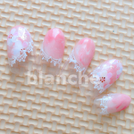 tukinoiro様専用blanche★ジェルネイル★ネイビータイダイレースネイル