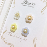 春色🌸パステルフラワープチピアス