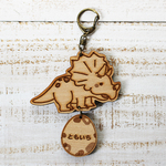 トリケラトプスお名前入りキーホルダー☆恐竜シリーズ2