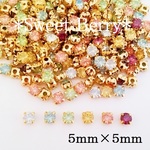 ５ｍｍ【クリアミルキーカラー】　ビジュー用　２０個
