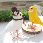 《オーダー品》セキセイインコペア アルビノ&ルチノー