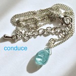 Aquamarine. 天然石アクアマリンネックレス