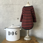 dog-MS＊長袖ボーダーTシャツ