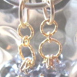 ★アイオライトフリンジイヤリング★GOLD
