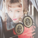 black rose🌹 earring/pierce
