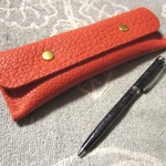 【ご予約品】くたっと柔らか　シンプルな手縫いペンケース