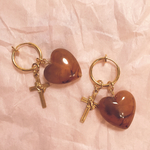 vintage heart praying hands