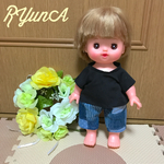 メルちゃんジーンズ風パンツ