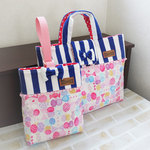 ちょうちょとリボンのレッスンバッグ&シューズバッグセット＊入園 入学 習い事に