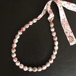 リバティ 生地で作ったネックレス