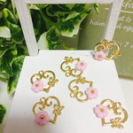 10個セット！ハートと桜のチャーム