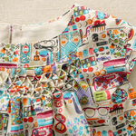 kana-miyuuさま専用　スモッキングブラウス　フォーゲットミーノッツ　90㎝