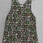 【再販】バッグクロスエプロン　モスグリーンのお花