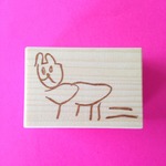 nico＊消しゴムはんこ＊子ども絵はんこ＊うさぎ