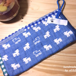 🐕　ループ付6重ガーゼタオル　🐕