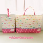 ★入園・入学★レッスンバッグ&シューズ袋セット＊カバさん