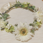 [sakuzou1005さまオーダー]  ベビー用ナチュラルホワイト花冠