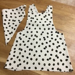 着脱簡単！バッククロスのエプロンと三角巾のセット
