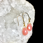 Rhodochrosite.〜天然石ロードクロサイト(インカローズ)のピアス〜